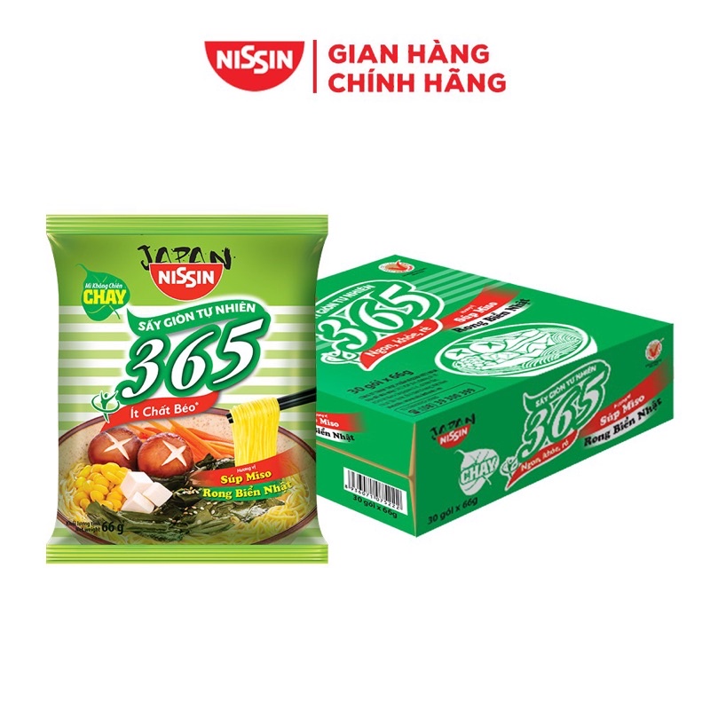 Thùng mì 365 vị rong biển siêu ngon  mì không chiên an toàn sức khỏe