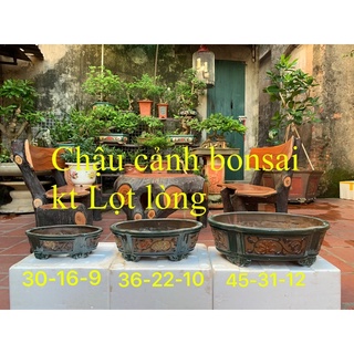 Chậu bonsai bầu giục - bộ 3 cái - có bán lẻ ( có hỗ trợ vc cho khách => nhắn tin cho shop )