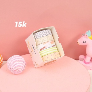 5 cuộn washi dễ thương