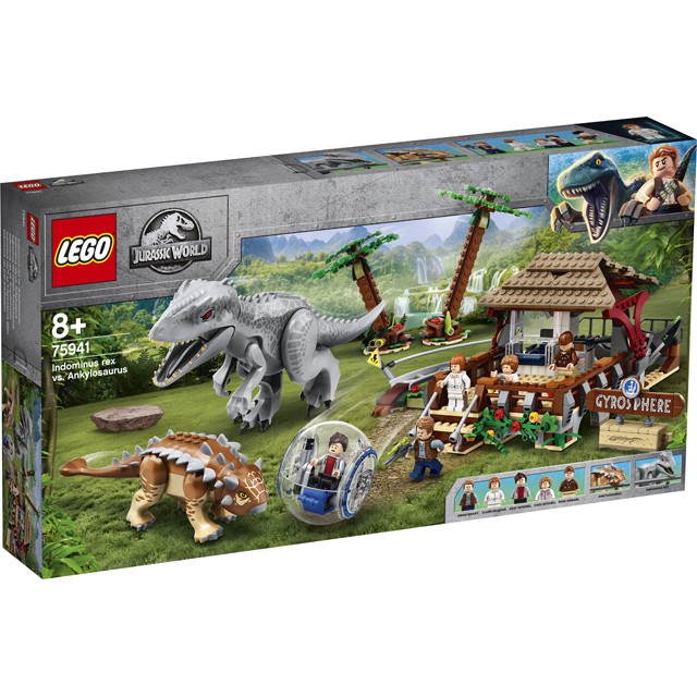 [HÀNG ĐẶT - LIÊN HỆ LEGO Khủng Long Jurassic World 75941 Indominus Rex vs. Ankylosaurus