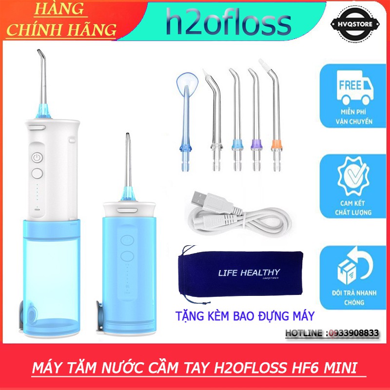 [Chính Hãng] Máy Tăm Nước H2OFLOSS HF6 Mini Thế Hệ Mới Nhỏ Gọn Tiện Dụng