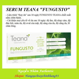Serum TEANA FUNGUSTO 💖FREESHIP💖 Thay Da Sau 10 Ngày FUNGUSTO TEANA chiết xuất nấm chữa bệnh