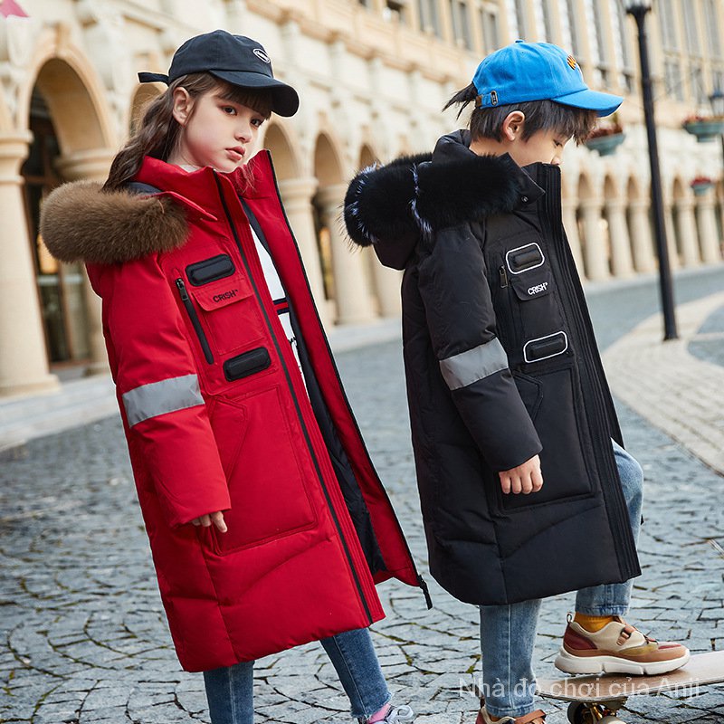 Children Girls Long Coat Winter Male Children Long Coat