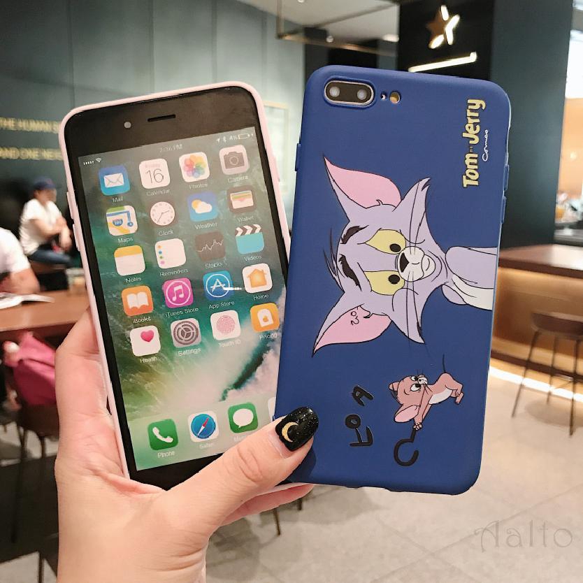 Ốp lưng hình mèo và chuột cho iPhoneXSMAX 6 7