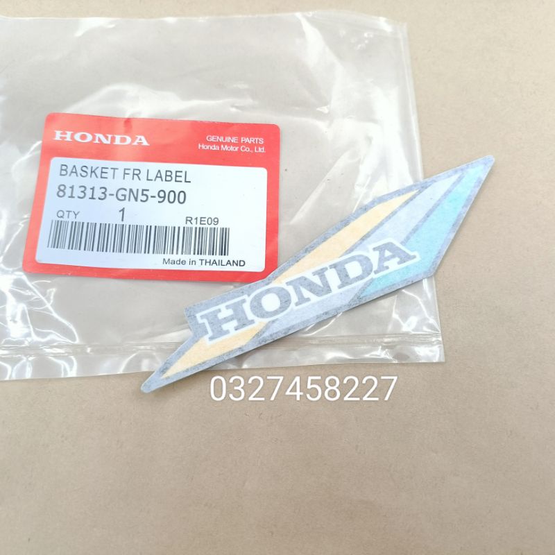 Tem dán rổ , giỏ đựng đồ xe DREAM thái honda