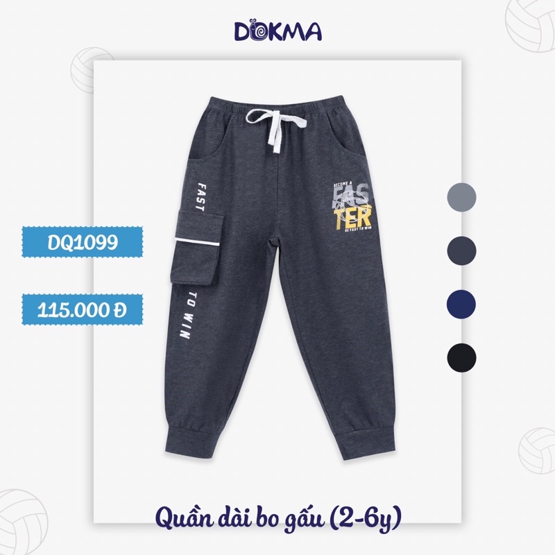 Quần dài bo gấu túi hộp Bé Trai (2-6y)DQ1099