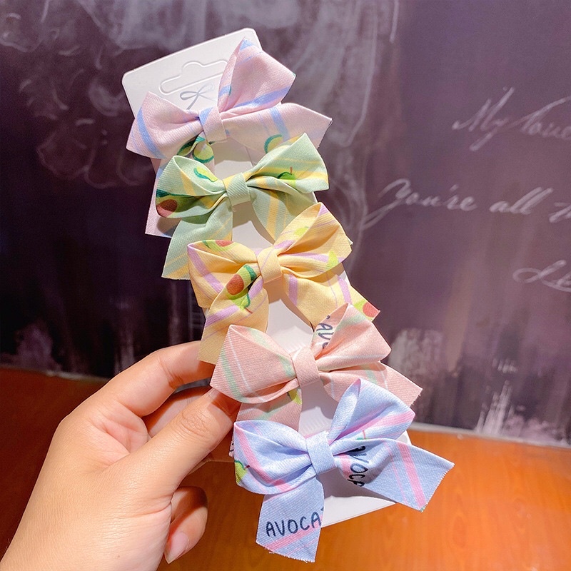 Kẹp Tóc Hình Nơ Xinh Xắn Phong Cách Hàn Quốc Cho Nữ_MYNA ACCESSORIES