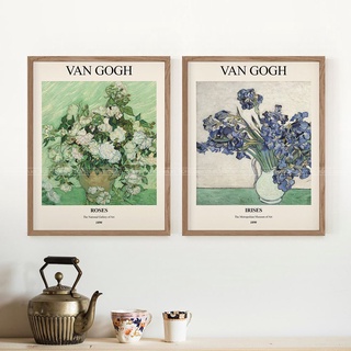 Bộ tranh Van Gogh treo tường - Tranh canvas treo tường phòng khách phòng ngủ, tặng đinh 3 chân treo tranh.