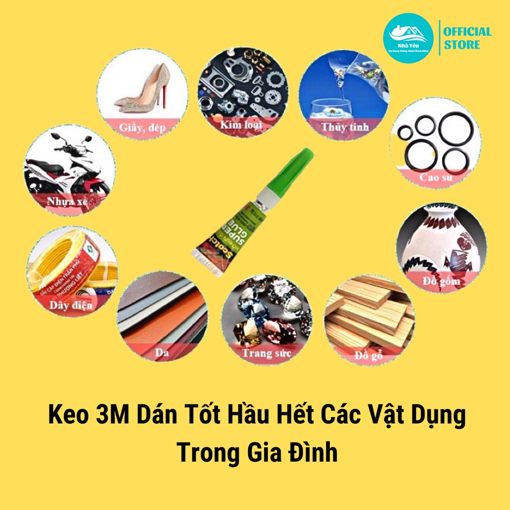Keo Dán Giày Đa Năng 3M Scotch AD113 Siêu Dính,Khô Nhanh Chính Hãng,Keo Dán Gỗ,Nhựa,Cao Su