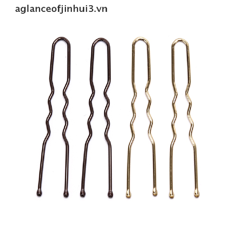 Set 20 Kẹp Tóc Kim Loại Hình Chữ U Cho Nữ