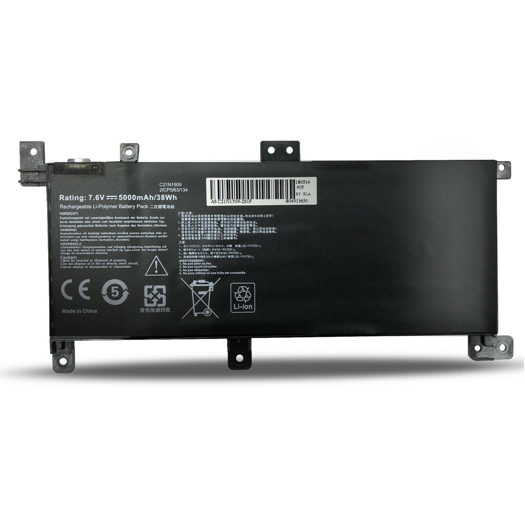 [NEW] Pin laptop Asus X556 X556UA X556UB X556UF X556UJ X556UQ X556UR X556UV C21N1509 A556 K456U Zin