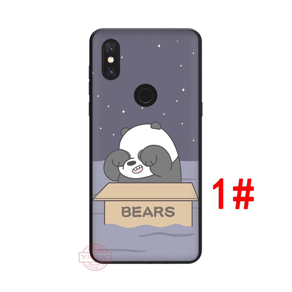 Ốp điện thoại in hình gấu We Bare Bears cho Xiaomi Mi 8 SE 9 SE 8 Lite A1 A2 Lite 5X 6X F1 Max 3