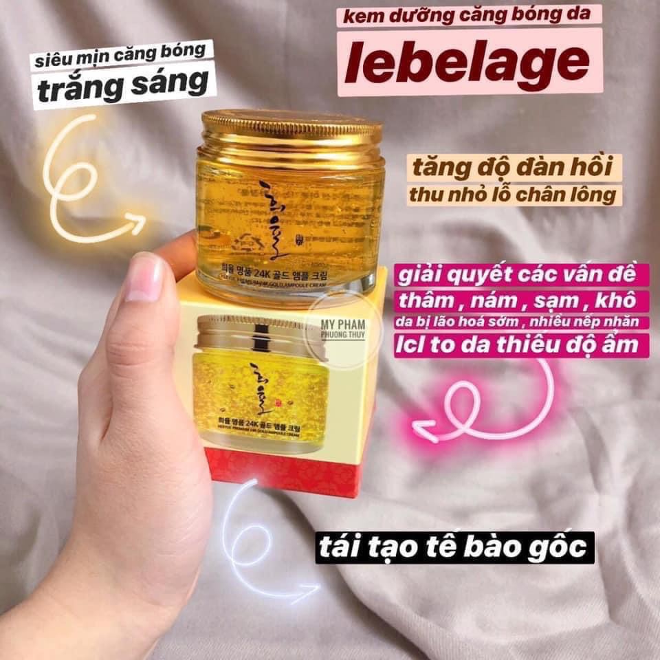 kem dưỡng da Hàn Quốc 💖FREESHIP💖Kem dưỡng Lebelage HeeYul Premium Gold Essence 70ml HALIN9112 Cao Cấp