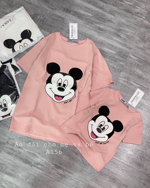 Áo đôi mẹ và bé Mickey