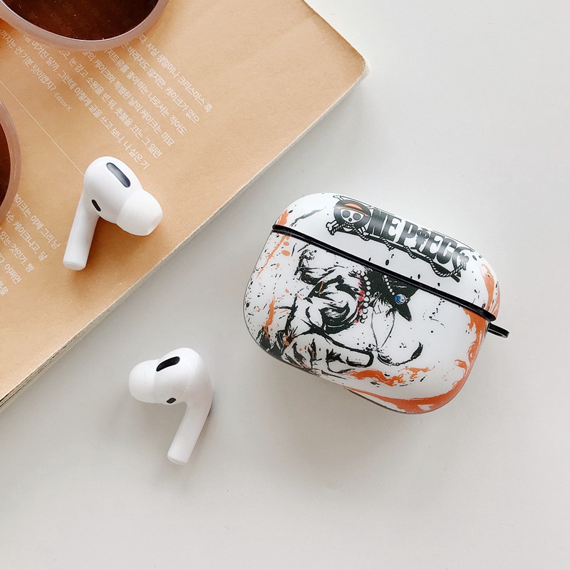 Vỏ Bảo Vệ Hộp Sạc Tai Nghe AirPods Pro2 AirPods Pro AirPods3 gen3 AirPods2 Họa Tiết Hoạt Hình One Piece Luffy & Zoro & ACE