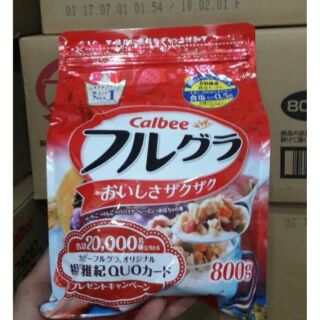Ngũ cốc ăn liền calbee 750g, Ngũ cốc túi đỏ