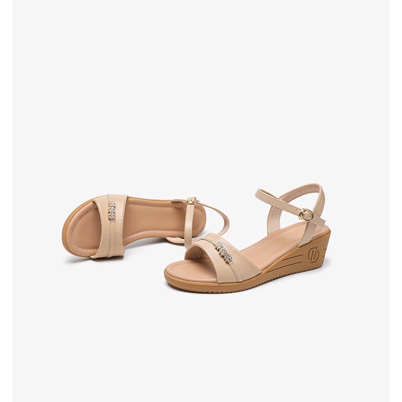 Sandal Dusto đế xuồng chống trượt cao 5cm