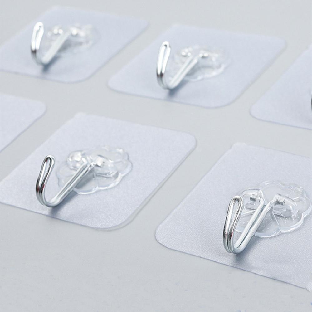 Móc Dán Tường Trong Suốt Chống Thấm Nước Dùng Nhiều Lần Tiện Dụng