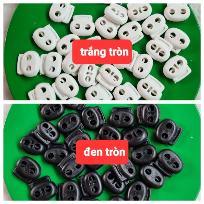 com bo 500 nút chặn nhựa