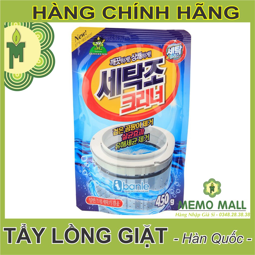 2 GÓI BỘT TẨY LỒNG GIẶT HÀN QUỐC (450gr/gói)