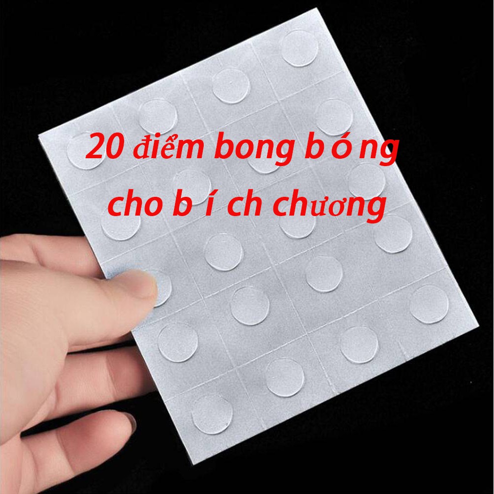 Set 20 miếng keo dán tường/poster/bong bóng trang trí bữa tiệc/tiệc cưới/sinh nhật hình tròn