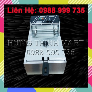 Bếp chiên nhúng dầu chạy điện, nồi dày dặn chứa tối đa 6 lít dầu