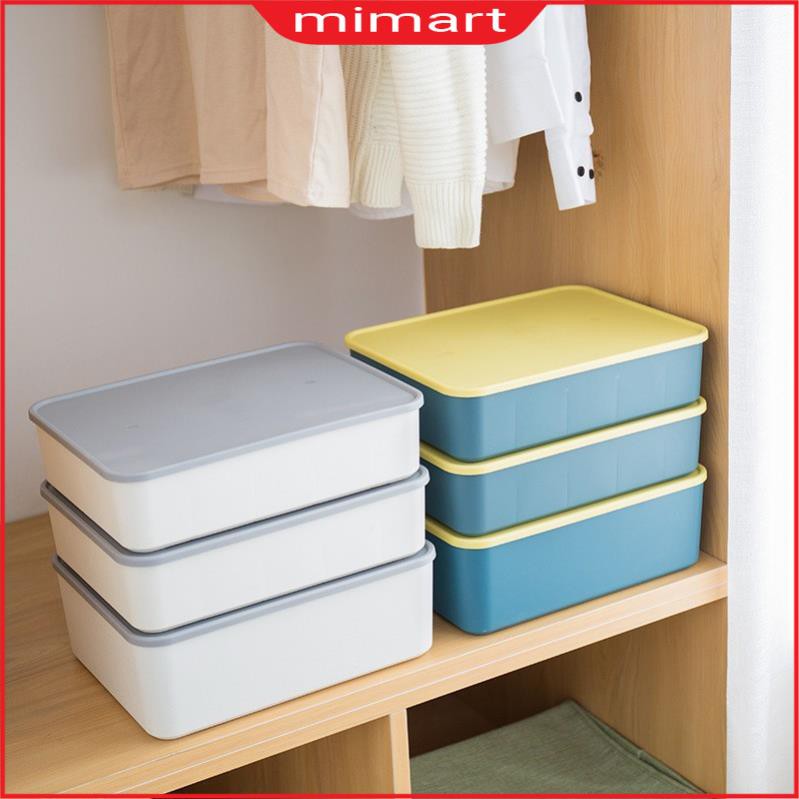 Hộp đựng đồ lót, tất vớ, chia ngăn gọn gàng có nắp đậy