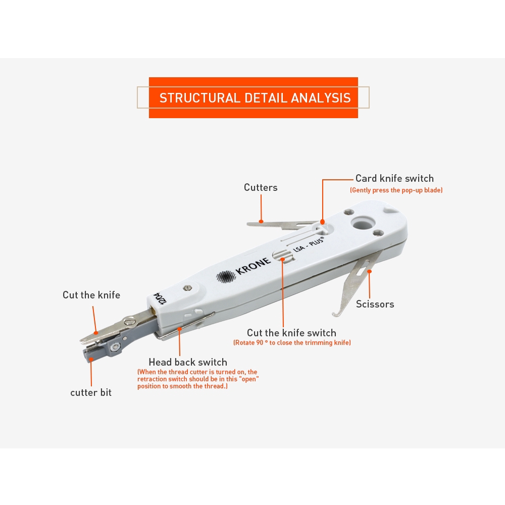 Dụng cụ nhấn cáp Krone LSA-Plus RJ11 RJ15