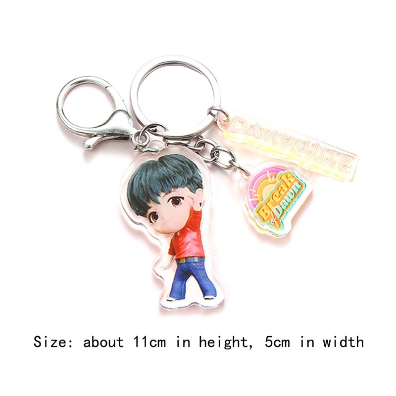 Móc Khóa Acrylic In Hình Các Thành Viên Nhóm Nhạc Bts 2021