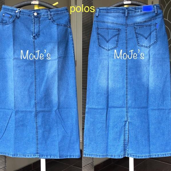 Chân Váy Jeans Dài Size Lớn Xl-5L Cho Phụ Nữ Hồi Giáo Eh7