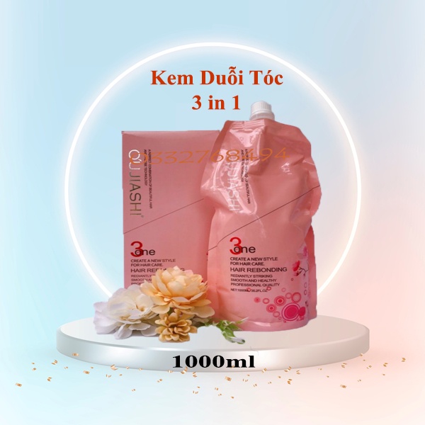 Kem Duỗi Ép Tóc Hoa Anh Đào 3 in 1 1000ml
