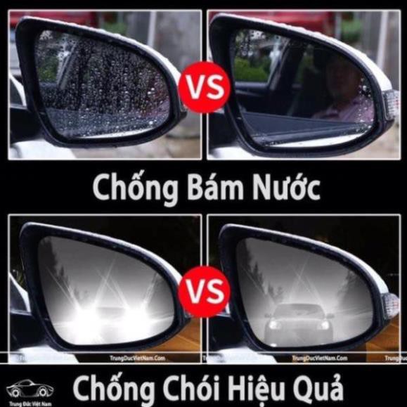 Combo 2 miếng dán gương chống nước - nano dán fim chống mờ nước