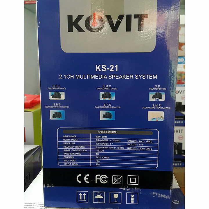 Loa vi tính 2.1 KOVIT KS 21 - Nghe nhạc cực tốt, công suất vừa phải, có kết nối bluetooth, giá cực rẻ....