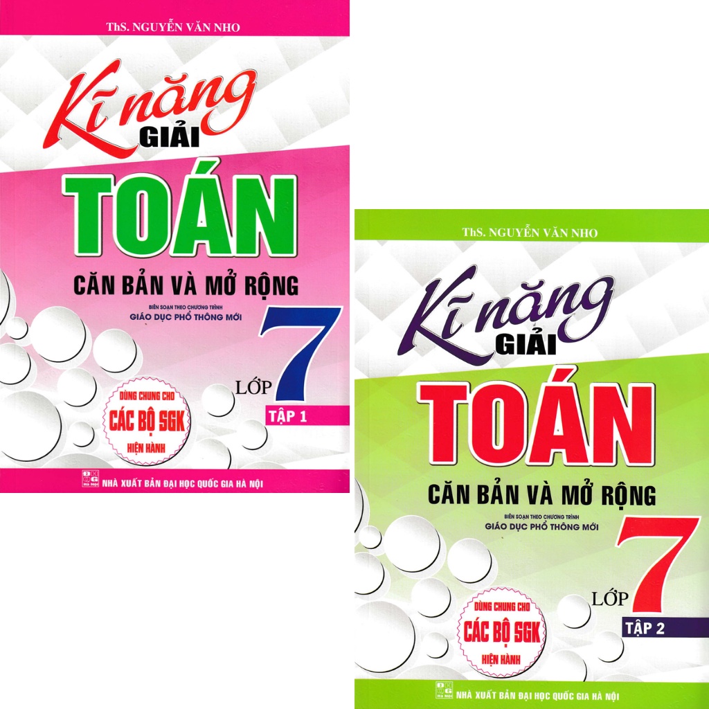 Sách - Combo Kĩ Năng Giải Toán Căn Bản Và Mở Rộng Lớp 7 (Bộ 2 Cuốn)