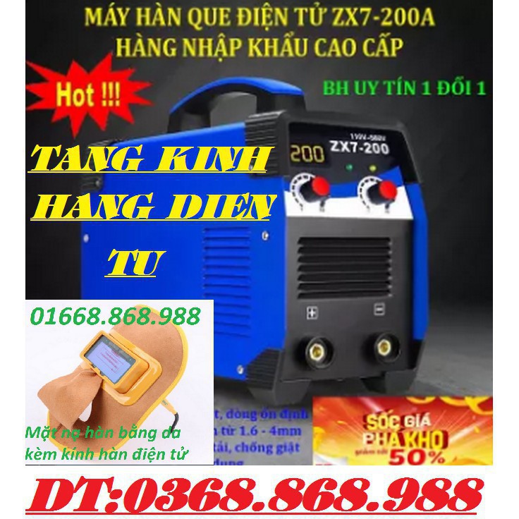 Máy hàn mạch điện tử mini , May han mag - CHỌN NGAY MÁY HÀN QUE ĐIỆN TỬ ZX7-200A,Tặng kính hàn điên tử - Máy hàn HKNM Gi