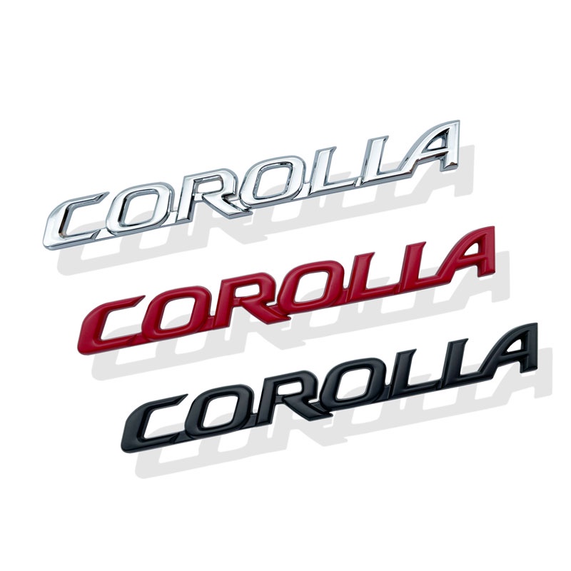 Miếng Dán Chữ Nổi 3D Bằng Kim Loại Trang Trí Thân Xe Hơi Toyota Camry Corolla yaris Prius