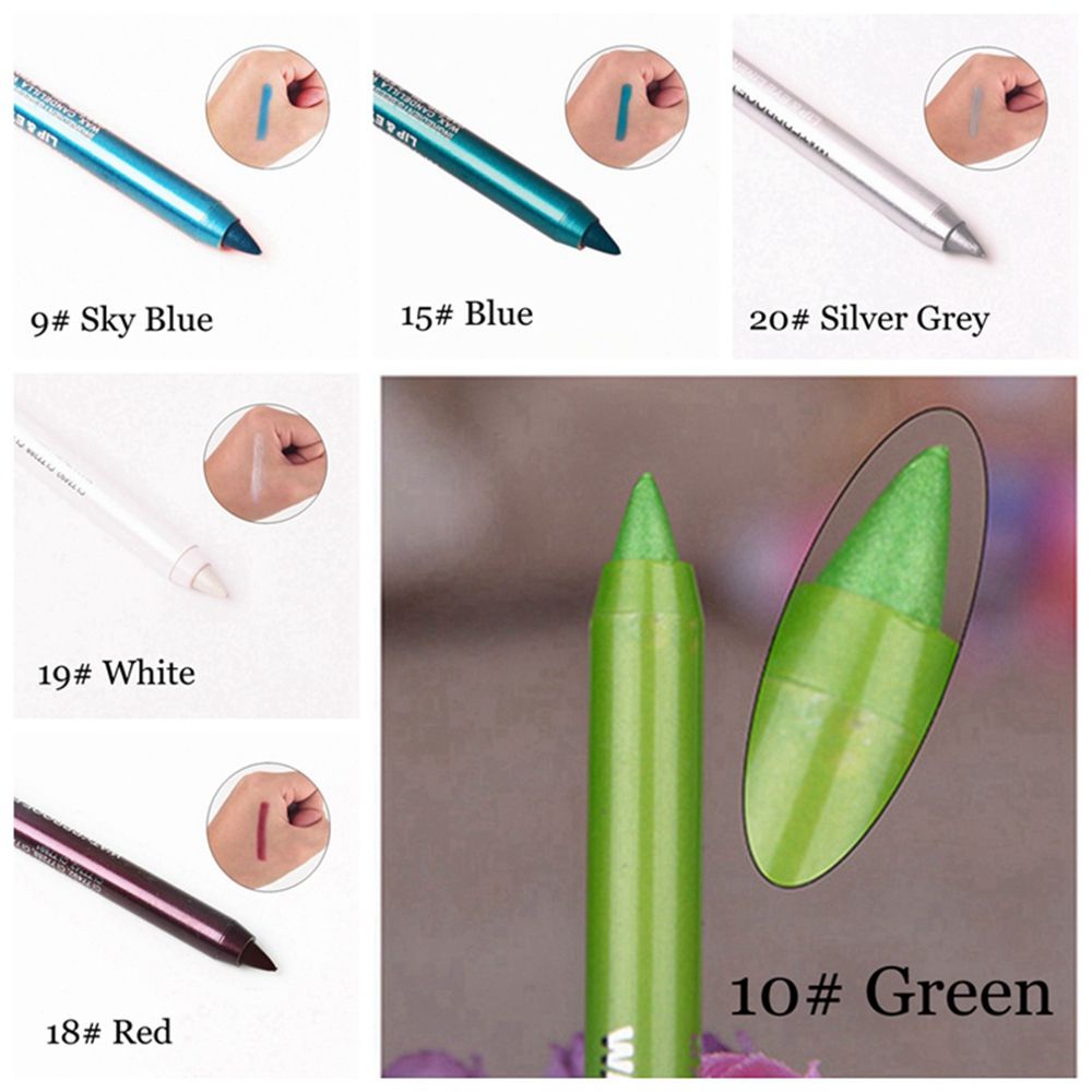 [Hàng mới về] Set 2 bút kẻ mắt lâu trôi chống nước với nhiều màu xinh xắn hợp thời trang