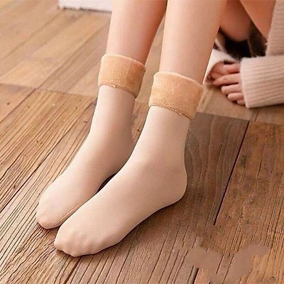 Sét 5 Đôi Tất lót lông giữ nhiệt siêu ấm dành cho nữ