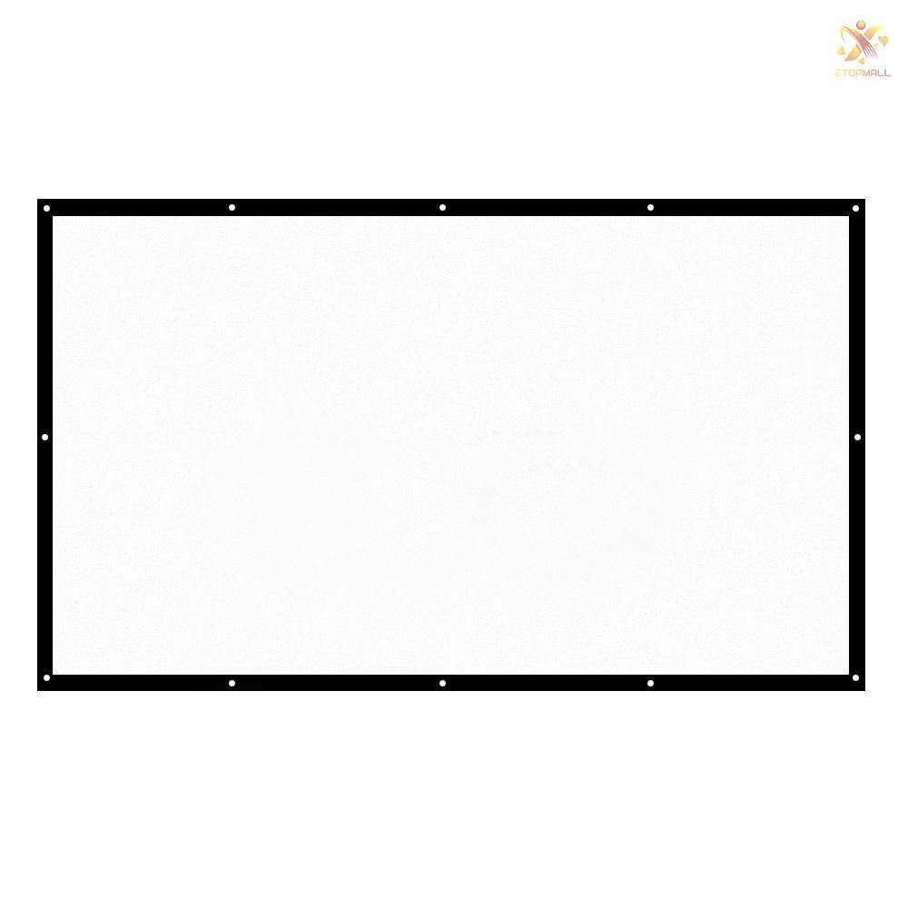 Bộ Màn Hình Máy Chiếu H150 150 '' 16: 9 Trắng Dacron 150 Inch