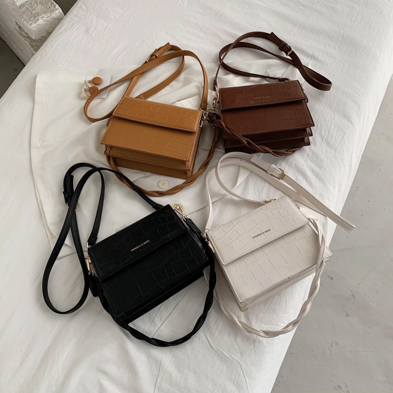 Túi da nữ họa tiết vân form vuông - MA216 | BigBuy360 - bigbuy360.vn