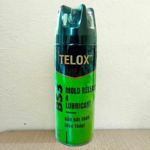 Bình xịt bôi trơn tách khuôn nhựa công nghiệp Telox BS3 (thấp) 450ml