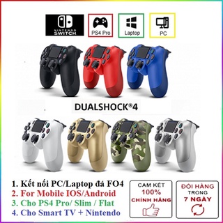 Tay cầm chơi game fo4 hỗ trợ rung tốt - tay cầm doubleshock 4 4 android / ios 15 / pc / laptop full skill fifa online 4