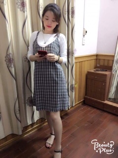 Váy yếm bầu dạ thái
