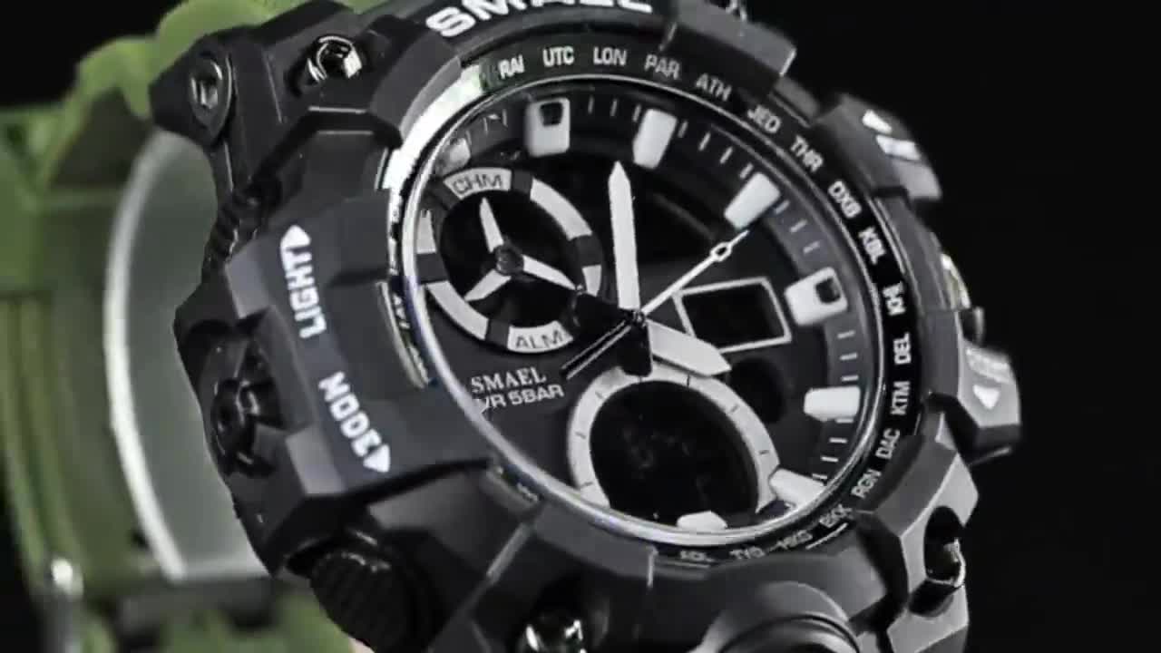 Đồng Hồ Điện Tử Thể Thao Nam Chính Hãng SMAEL 1545C Cao Cấp Phiên Bản Sport Đẹp Giá Rẻ Chống Nước Cực Tốt | BigBuy360 - bigbuy360.vn