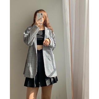 Áo blazer sọc caro Ulzzang (Có ảnh thật-hàng sẵn)