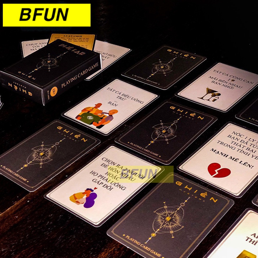 Bài Drinking Game Cho Hội Nhóm, 18 Cho Cặp Đôi Va Chạm - Bộ Bài Uống Rượu Bia,Cho Cặp Đôi Hẹn Hò board game BFUB