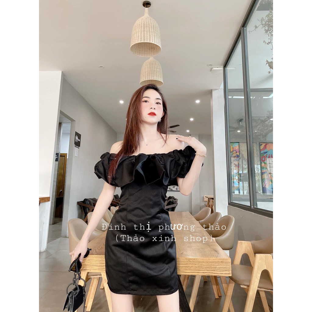 Đầm dự tiệc trắng trễ vai bồng cao cấp 💖 Váy trắng dự tiệc mùa hè cực đẹp 💖 Freesize <60kg | BigBuy360 - bigbuy360.vn