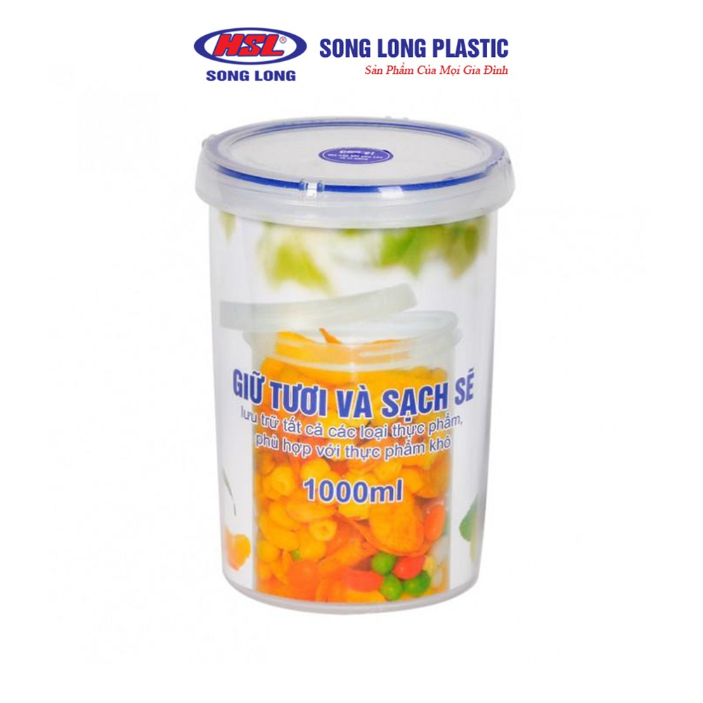 Hộp đựng bảo quản thực phẩm Song Long/Việt Nhật Plastic Four Lock - 6532