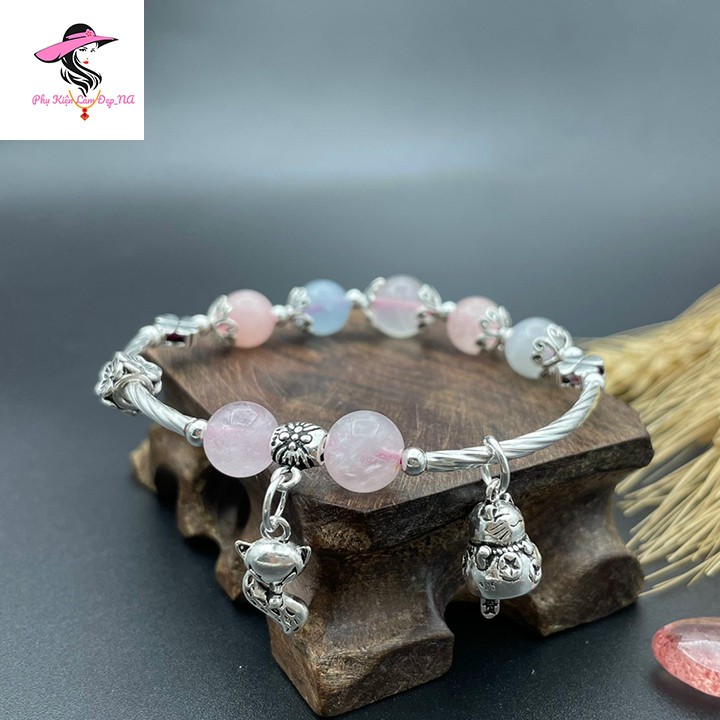 Vòng Tay Charm Bạc S925 Mix Đá Tự nhiên  - Đủ Mẫu Đẹp - Phù Hợp Nhiều Cung Mệnh