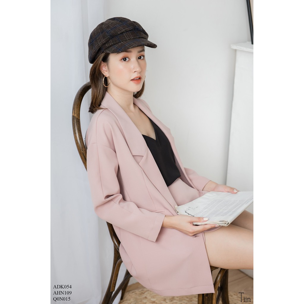 [Mã FASHION15K hoàn 15K xu đơn 99K] TIIN STORE Áo blazer 1 khuy túi nắp by Tiin | BigBuy360 - bigbuy360.vn
